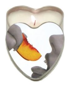 Edible Heart Candle - Peach