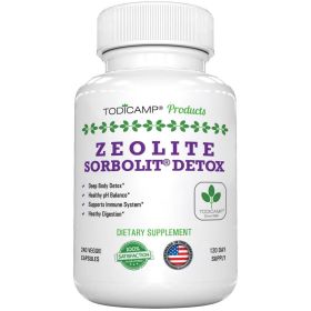 Zeolite Detox 240 Capsules Zeolite Capsules Sorbolit Ultra FINE 1-2 ¬µm Zeolite Clinoptilolite Powder 95% 3X Activated Zeolite Supplement 4 Months Sup