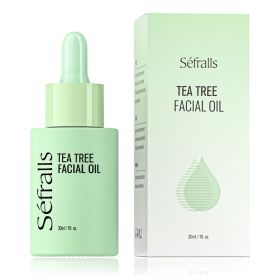 Sefralls Tea Tree Facial Essence Oil for Acne Marks Shrink Pores, Tea Tree Herbal Cleaning, Oil Control, Acne Scars and Dark Spots