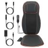 Vibrating Back Massager with Heat Chair Pad Rolling Massage Seat Cushion Electric Heating Massager Thermal Back Massager for Home Car Use