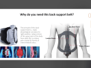 PSYGAH6M back support belt half rigid waist support spine support waist anchor air traction pressure belt