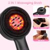 3 In 1 Red Light Scalp Massager Brush Cordless Hair Oil Applicator Massage Comb with 3 Modes Rechargeable IPX7 Waterproof