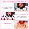 3 In 1 Red Light Scalp Massager Brush Cordless Hair Oil Applicator Massage Comb with 3 Modes Rechargeable IPX7 Waterproof