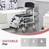 Bathroom Wheelchair, Commode Wheelchair, Rolling Shower Wheelchair with 4 Castor Wheels