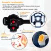 Electric Rechargeable Knee Massager Infrared Heat Pain Relief Therapy Knee Brace Wrap with Air Pressure Kneading Timer Temperature Adjustment