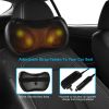 Back Neck Massage Pillow Kneading Massager In-Car Thermotherapy Massage Pillow w/ Car Charger US Plug