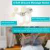 Electric Neck Shoulder Massager with Infrared Light Heating 3 Massage Modes Speeds Kneading Grasping Shiatsu Massage Pillow For Back Arms Thighs Relea