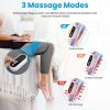 Cordless Leg Massager Air Compression Massager with Heat Thigh Knee Calf Massager with 3 Modes Adjustable Wrap for Pain Relief