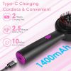 3 In 1 Red Light Scalp Massager Brush Cordless Hair Oil Applicator Massage Comb with 3 Modes Rechargeable IPX7 Waterproof