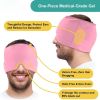 Gel Migraine Relief Cap 360¬∞ Hot Cold Headache Ice Hat Reusable Stress Pressure Mask Cold Therapy Head Wrap for Tension Headache Relief