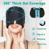 Gel Hot Cold Therapy Headache Pain Relief Cap 360¬∞ Massage Migraine Relief Hat Reusable Ice Head Wrap for Headache and Puffy Eyes