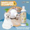 Dog Whitening Shampoo for Dogs with White Light Colored Hair Coat Fur White Haired Pets Shampoo for Itching Dry Sensitive Skin. Non Toxic Formula