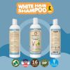 Dog Whitening Shampoo for Dogs with White Light Colored Hair Coat Fur White Haired Pets Shampoo for Itching Dry Sensitive Skin. Non Toxic Formula