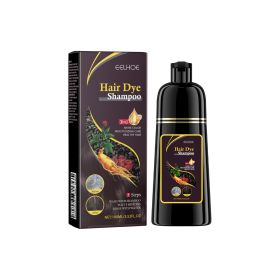 EELHOE Black Hair Shampoo Polygonum Multiflorum Essence Moisturizing, Cleaning, Repairing, Black And Soft Hair Shampoo (Option: Brown 1pcs)