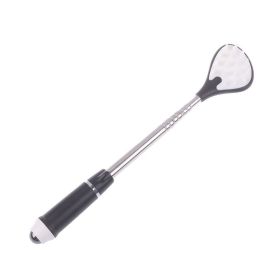 Tickle Scratch Itchy Scratch Portable Scratcher Telescopic Scalable Scratch Back Scratch Tool Portable Point Massage Tool (Color: Black)