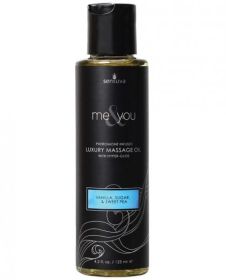 Me &amp; You Massage Oil Vanilla Sugar Sweet Pea 4.2oz (SKU: TCN-SEN454)