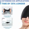 360¬∞ Massage Migraine Relief Hat Stress Relief Eye Mask Gel Hot Cold Therapy Headache Pain Relief Cap  Ice Head Wrap for Headache and Puffy Eyes