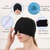 360¬∞ Massage Migraine Relief Hat Stress Relief Eye Mask Gel Hot Cold Therapy Headache Pain Relief Cap  Ice Head Wrap for Headache and Puffy Eyes